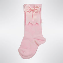 Load image into Gallery viewer, Spanish Romany Style Ribbon Bow Knee High Socks - Pink