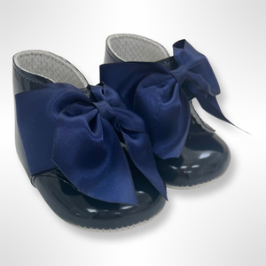 Baypod Large Bow Boot Shoe - Navy