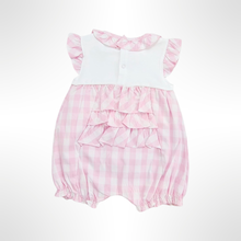 Load image into Gallery viewer, Checker Collection - Pink/White Romper