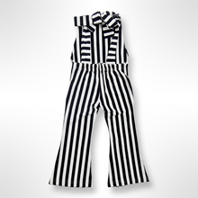 Load image into Gallery viewer, Harlow Bell Bottom Striped Jumpsuit - Black