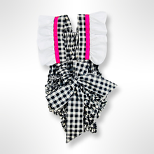 Load image into Gallery viewer, Portofino Collection - Black and White Check Swimsuit