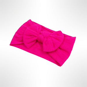 Cerise Cable Knit Headband