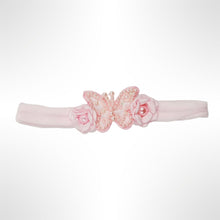 Load image into Gallery viewer, Pink Butterfly Booties &amp; Headband Set