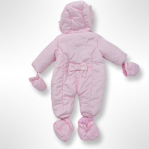 Pink Heart Beaded Pramsuit
