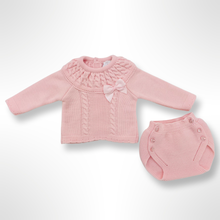 Load image into Gallery viewer, Rachel Knitted Top and Bloomer Set - Pink