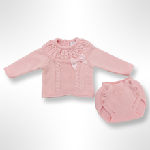 Load image into Gallery viewer, Rachel Knitted Top and Bloomer Set - Pink