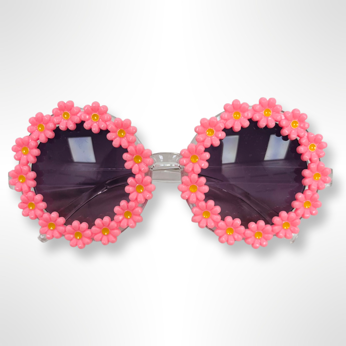 Daisy Flower Sunglasses - Pink Daises