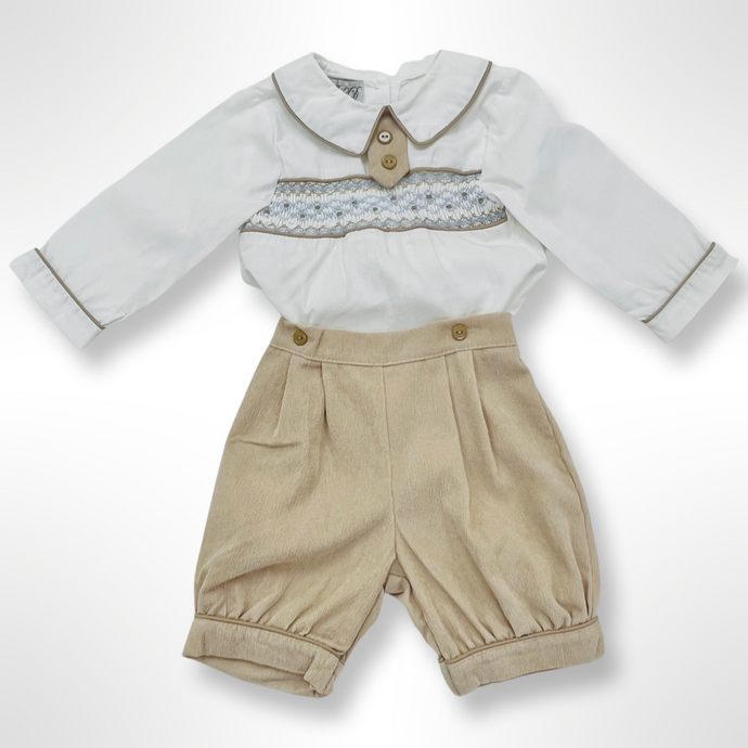 Pierre Collection - Beige Smocked Set