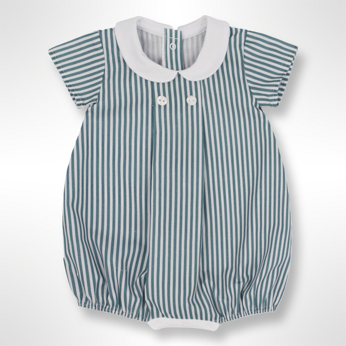 Billy Collection - Green Stripe Romper