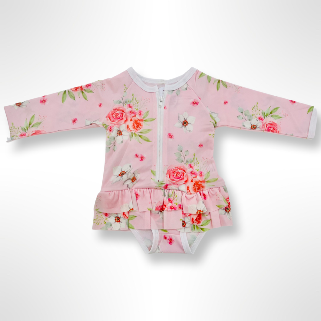 Everleigh Floral Swinsuit - Pink