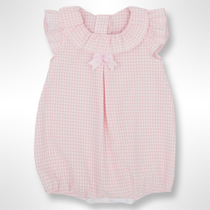 Ottie Collection - Pink Checked Romper