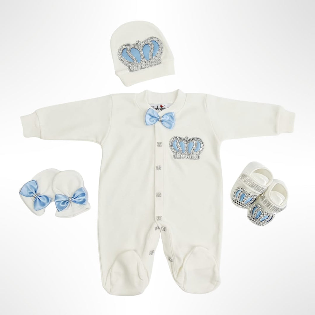 BABITIQUE SIGNATURE Crown Jewel Set - Baby Blue