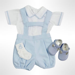 Baypod Baby Blue T Bar Soft Soled Leather Shoes