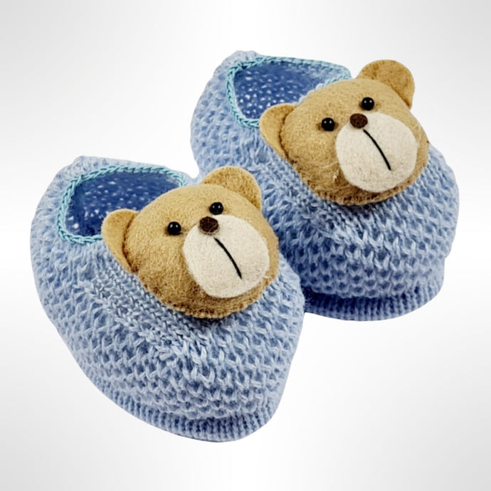 Teddy Booties  - Baby Blue