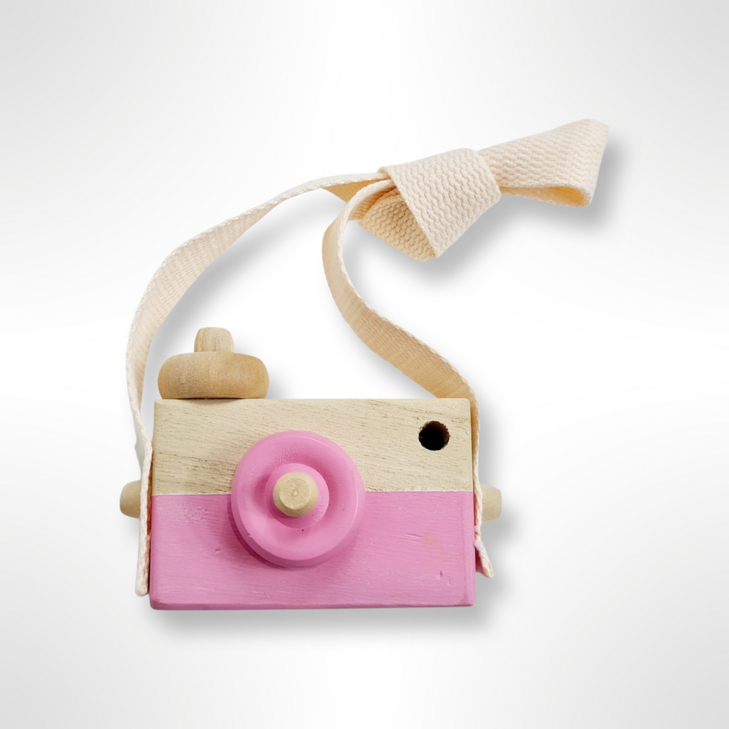 Wooden Camera Toy - Pink