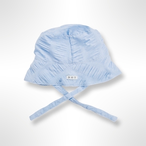 Portofino Collection - Blue and White Check Bucket Hat