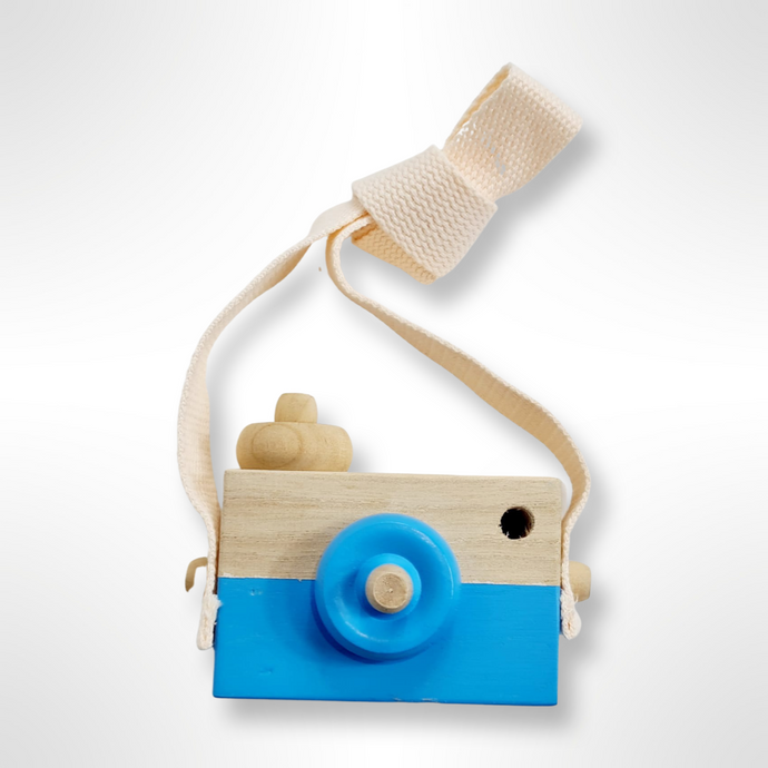 Wooden Camera Toy - Blue