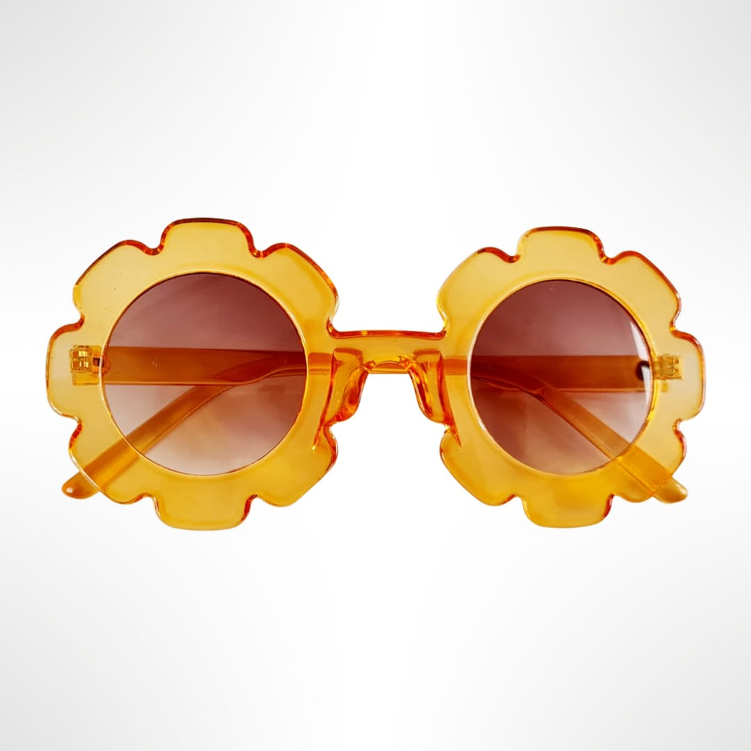 Flower Sunglasses - Yellow Gloss