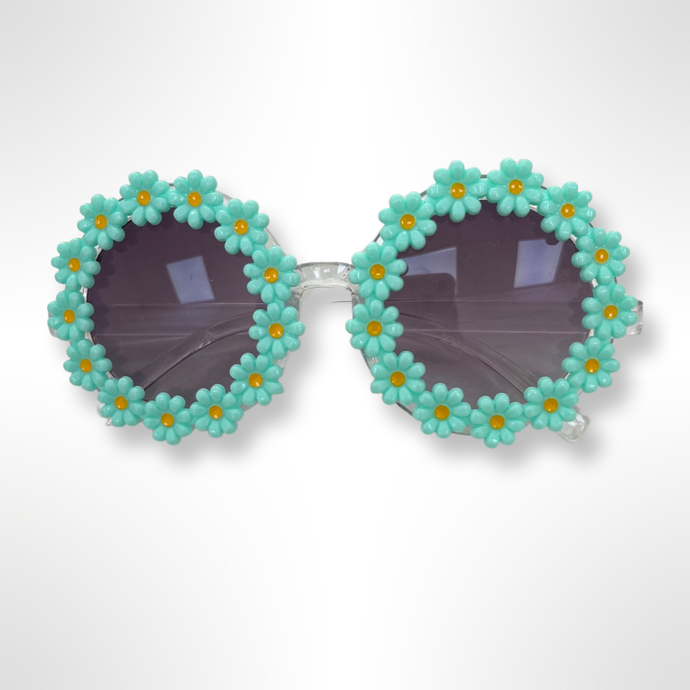 Daisy Flower Sunglasses - Mint Daises